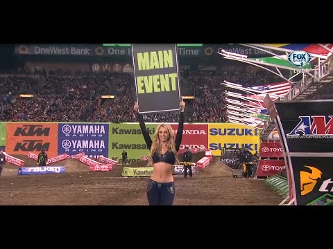 VIDEO. 2015 AMA Supercross Rd 1 Anaheim 1 - 450 Main Event
