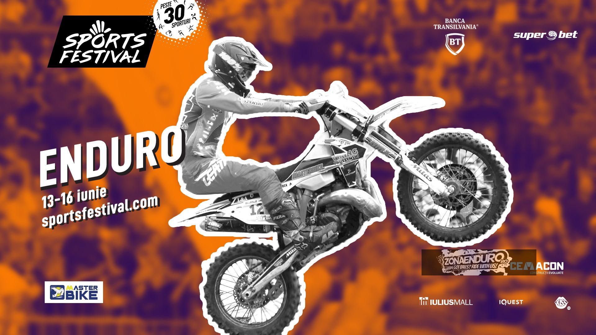 Super Enduro DEMO Race + Chris Pfeiffer Stunt Show. Sambata 15 Iunie la CLUJ SPORTS FESTIVAL 2019!!