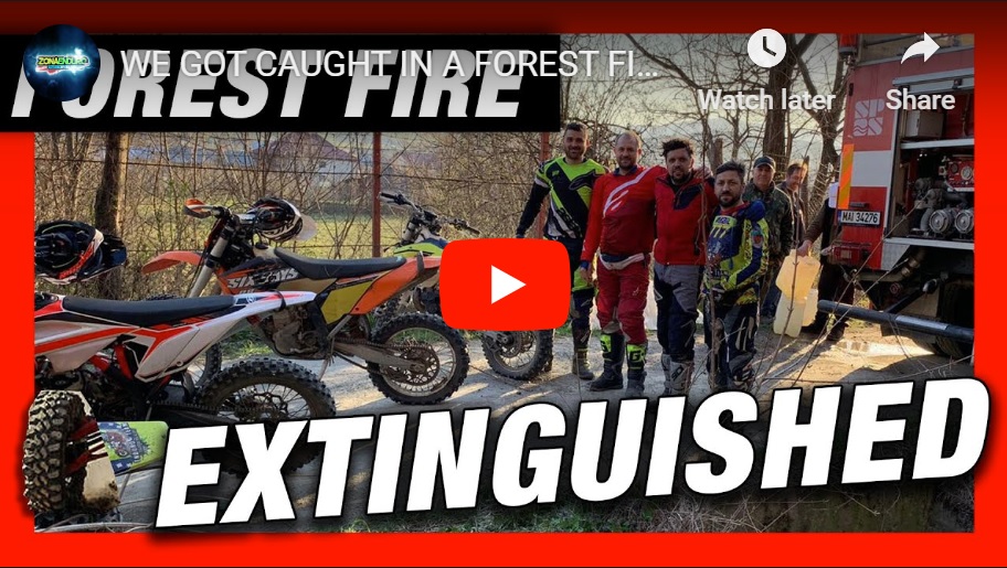 VIDEO. WE GOT CAUGHT IN A FOREST FIRE!