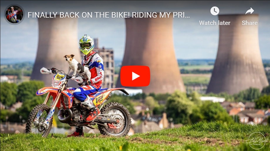VIDEO. Brad Freeman, back on the bike on his home track.