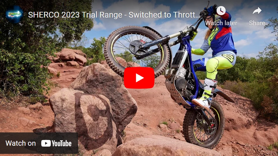 VIDEO. SHERCO 2023 Trial Range - Switched to Throttle Body Injection and a brand new trial bike!