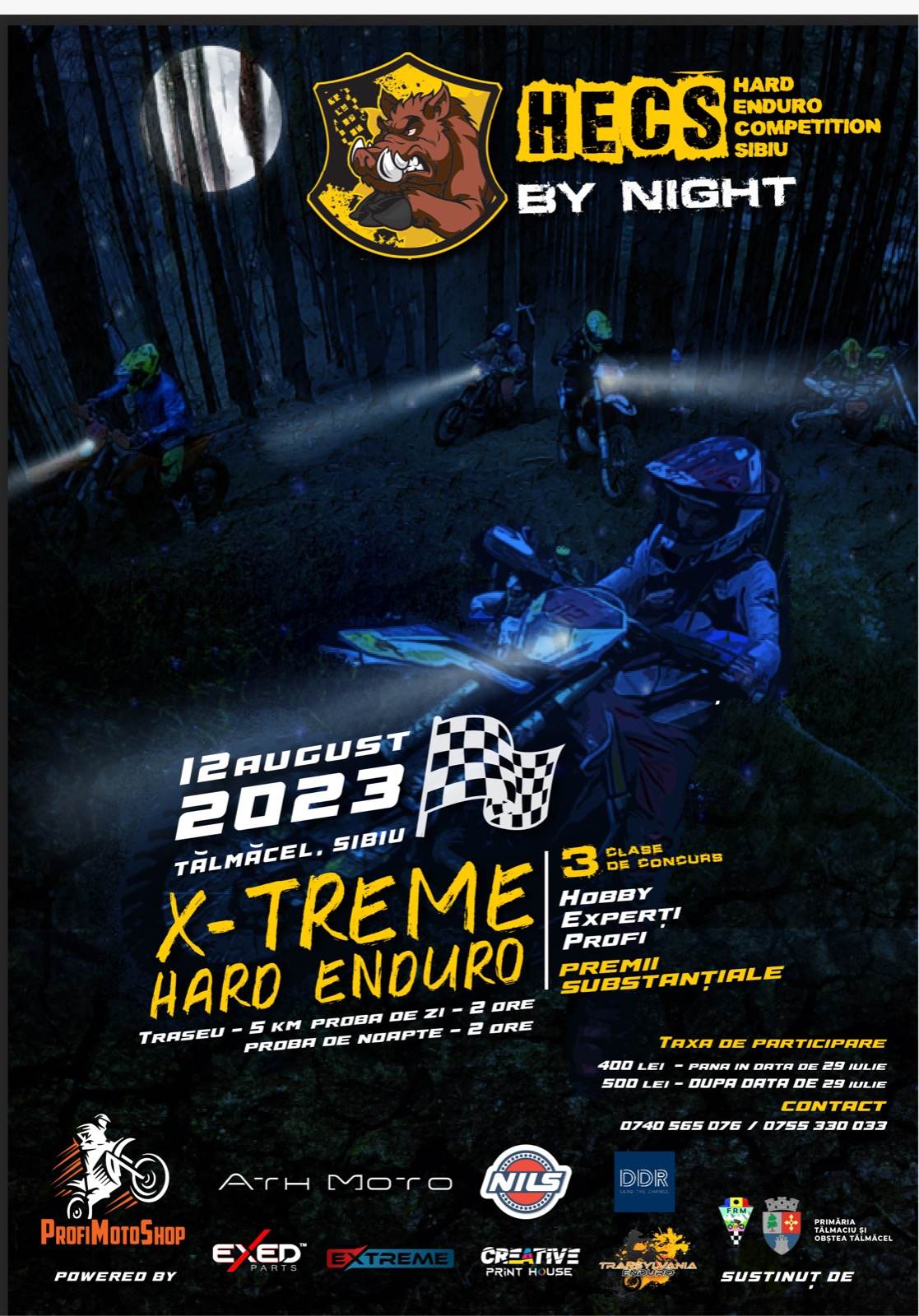Hecs Cursa Enduro Pe Noapte Varga Zsolt Castiga Hecs Xtreme 2023! Claudiu Bozesan Si Ciprian Furtuna Pe Podiumul Clasei Pro!