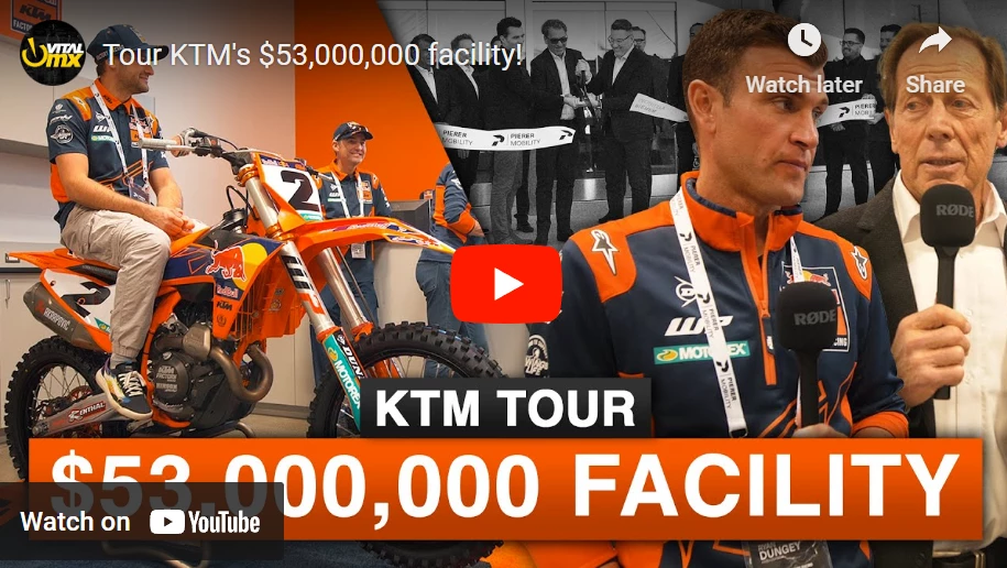 VIDEO. KTM's $53,000,000 facility tour!