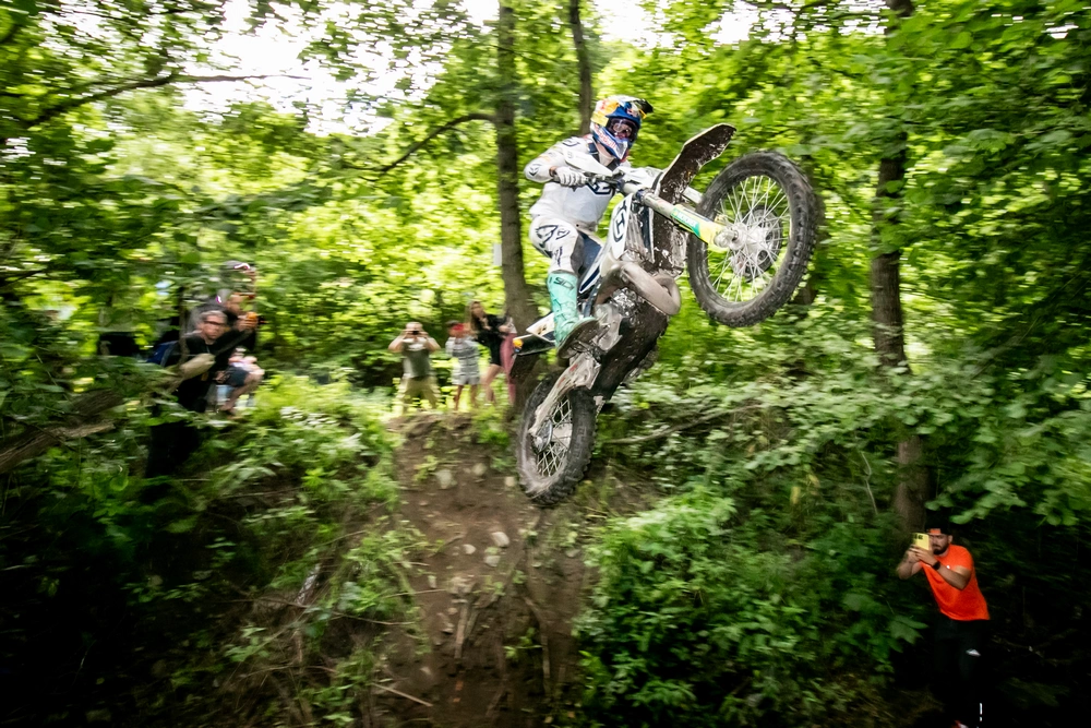 OR 3 Billy Bolt hits the River jump PR zonaenduro Mani Lettenbichler held his lead out on the tracks but Teo Kabakchiev scored the fastest time.
