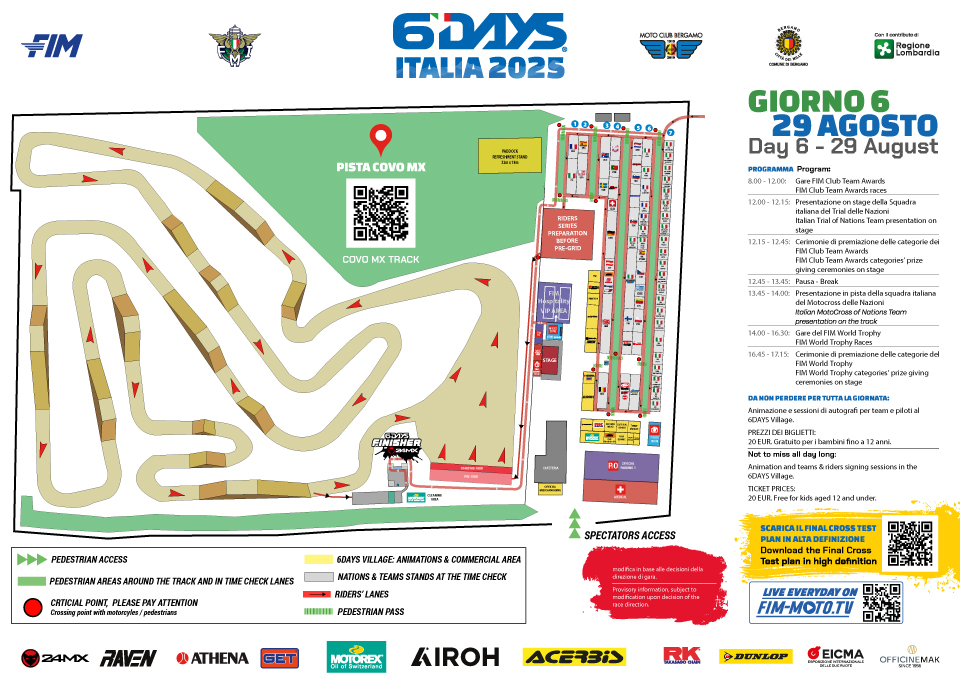 ISDE 2025 Bergamo - Maps and Race Program