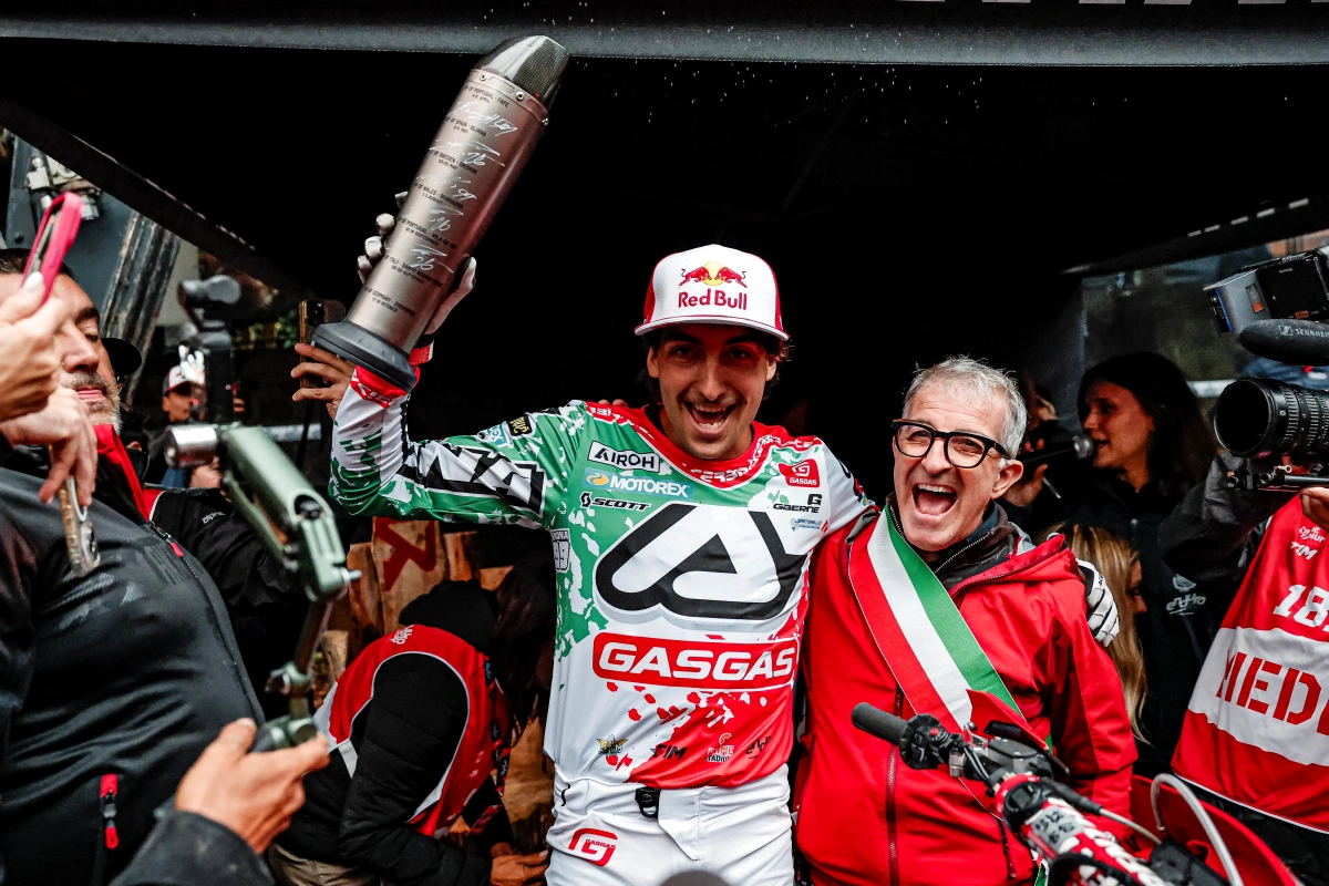 Andrea Verona GASGAS Factory Racing 2025 EnduroGP World Championship Round 6 Italy 2 Zona Enduro Andrea Verona Triumphs on Home Soil at EnduroGP of Italy