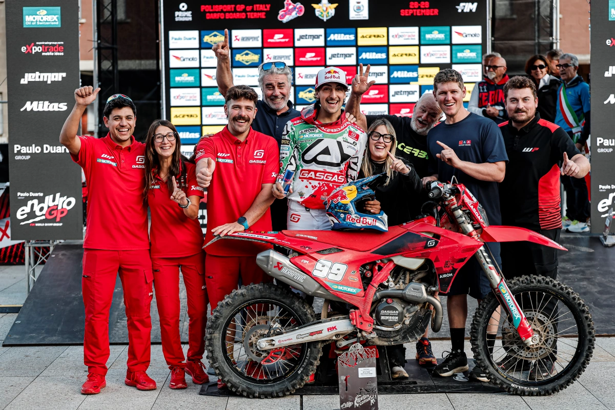 Andrea Verona GASGAS Factory Racing 2025 EnduroGP World Championship Round 6 Italy Zona Enduro Andrea Verona Triumphs on Home Soil at EnduroGP of Italy