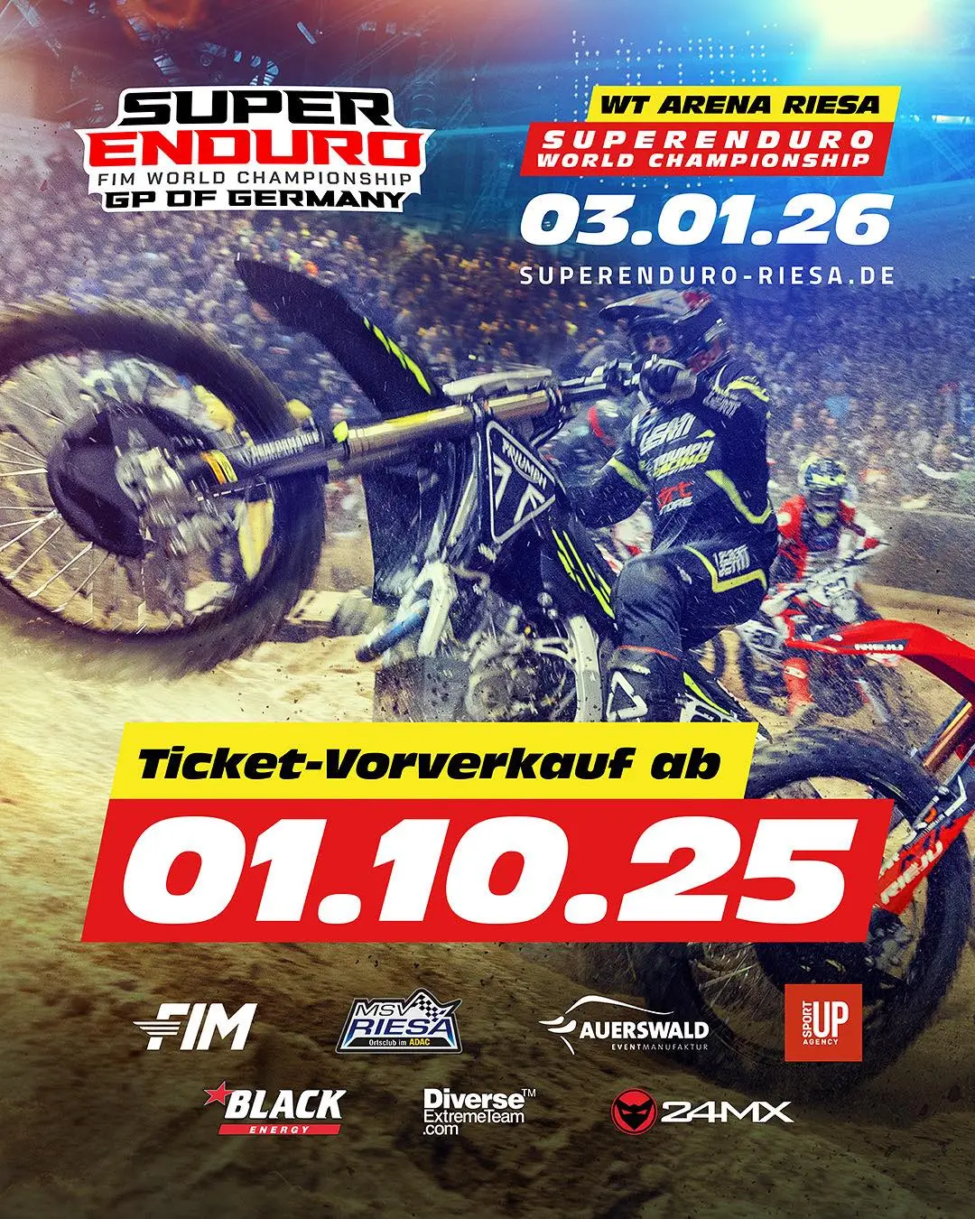 FIM SuperEnduro of Germany 2026 ZonaEnduro SuperEnduro Germany: Riesa Set for Round 2