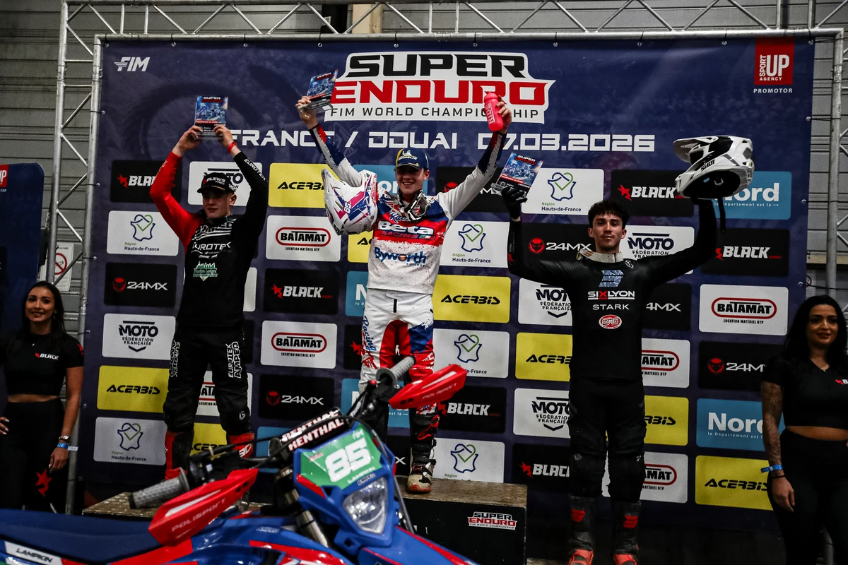 Podium Junior Zona Enduro Toby Shaw Crowned Junior World Champion As Wojtek Walczak Took The Youth Superenduro Title. Eric Miquel Secures Europe Cup Series.