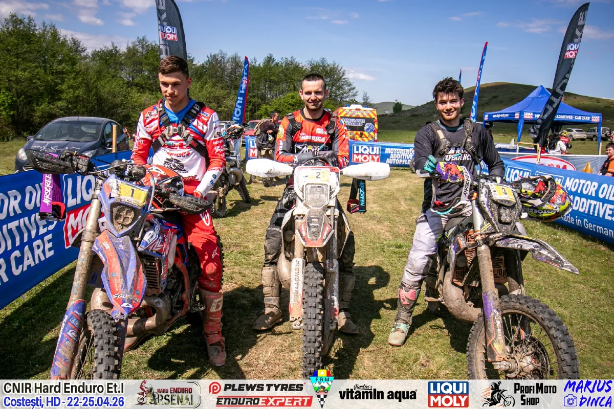 Hard Enduro Arsenal 2026 Pro Class Podium Zona Enduro Arsenal Crowns Jozsa Norbert Levente As Winner After Four Demanding Days In Romania. Ott Second. Hambășan 3Rd!
