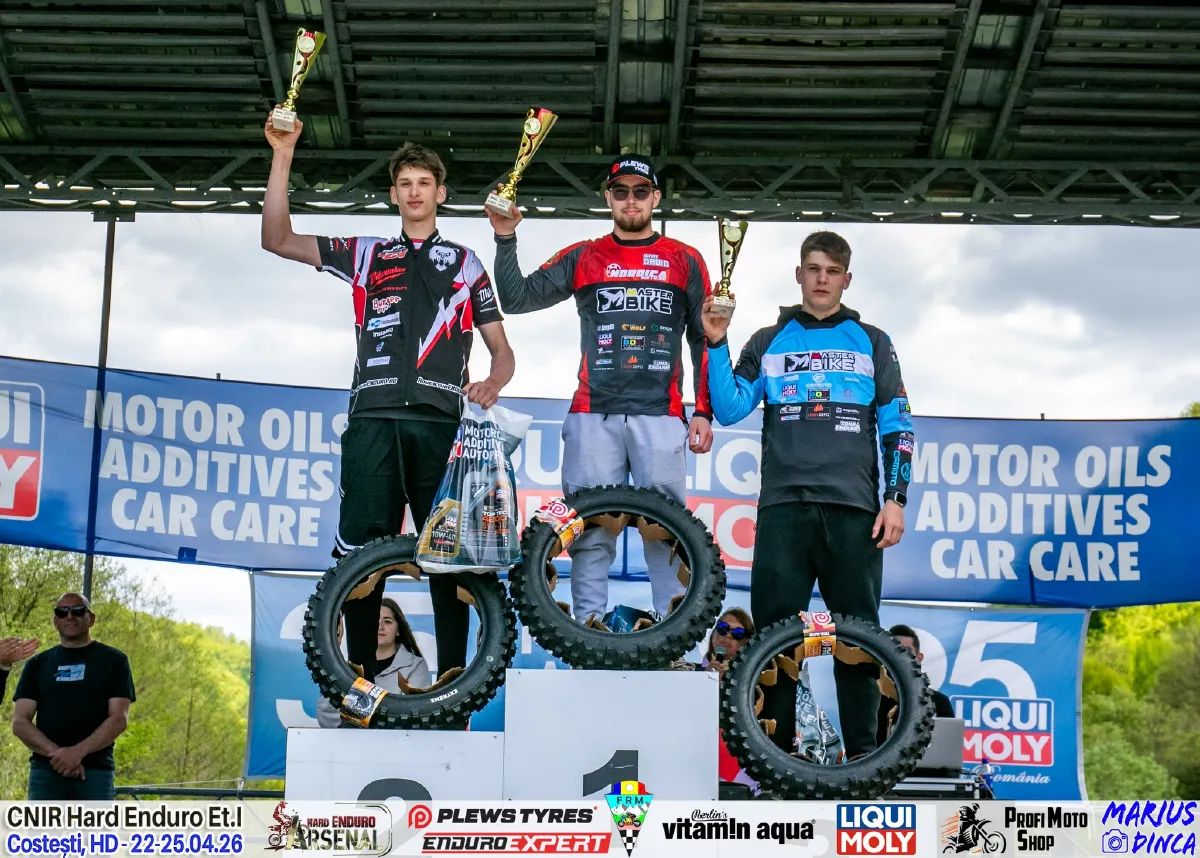 Podium Hobby Class Hard Enduro Arsenal 2026 Zona Enduro Arsenal Crowns Jozsa Norbert Levente As Winner After Four Demanding Days In Romania. Ott Second. Hambășan 3Rd!