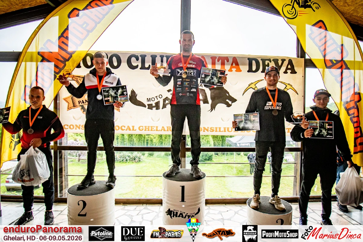 Podium Enduropanorama 2026 Hard Enduro Zonaenduro Enduropanorama 2026: Jozsa Norbert Dominates, Bart Stroișteanu Wins Veterans, And Maria Grigoraș Impresses In Hobby