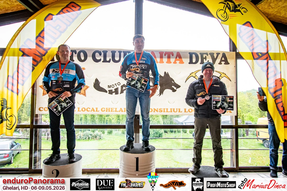 Podium Enduropanorama 2026 Veteran Zonaenduro Enduropanorama 2026: Jozsa Norbert Dominates, Bart Stroișteanu Wins Veterans, And Maria Grigoraș Impresses In Hobby