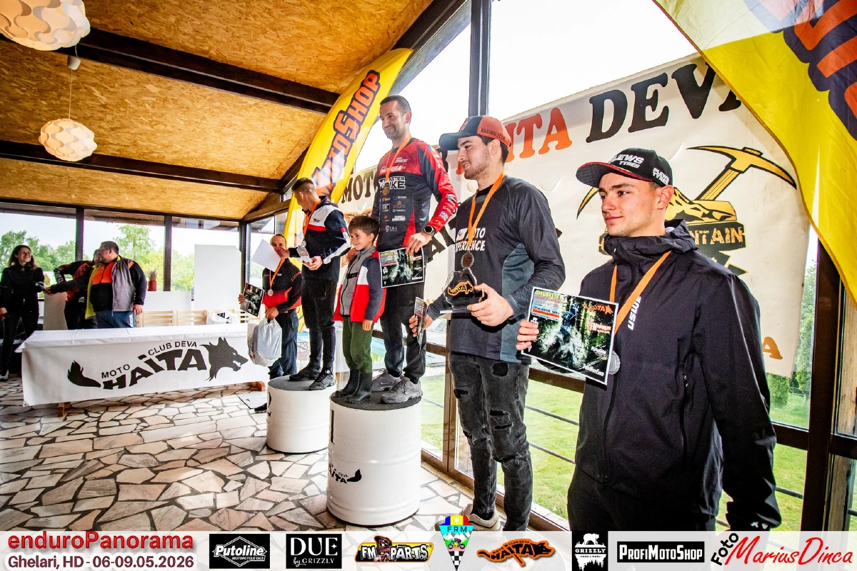 Podium Enduropanorama 2026 Zonaenduro Enduropanorama 2026: Jozsa Norbert Dominates, Bart Stroișteanu Wins Veterans, And Maria Grigoraș Impresses In Hobby