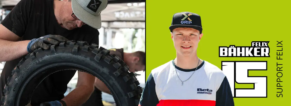 Erzbergrodeo Tyre Service And Felix 1035X345 1 1536X561 Zona Enduro X-Grip And Plews Tyres Put Rivalry Aside To Support Felix Bähker At Erzbergrodeo 2026