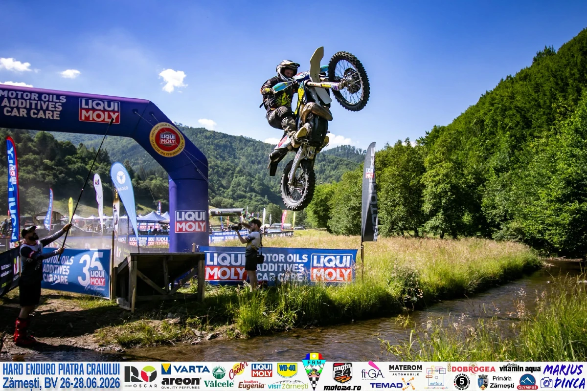 Hard Enduro Piatra Craiului 2026 River Jump Zona Enduro David Cyprian Stops Norbi’s Winning Streak At Hard Enduro Piatra Craiului 2026
