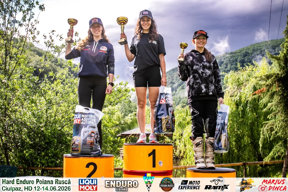 Hard Enduro Poiana Rusca 2026 Frm.ro Podium Girls Zonaenduro Hepr 26: Jozsa Norbert Levente Wins The Race On The Final Day, Maria Grigoraș Makes History In Hobby